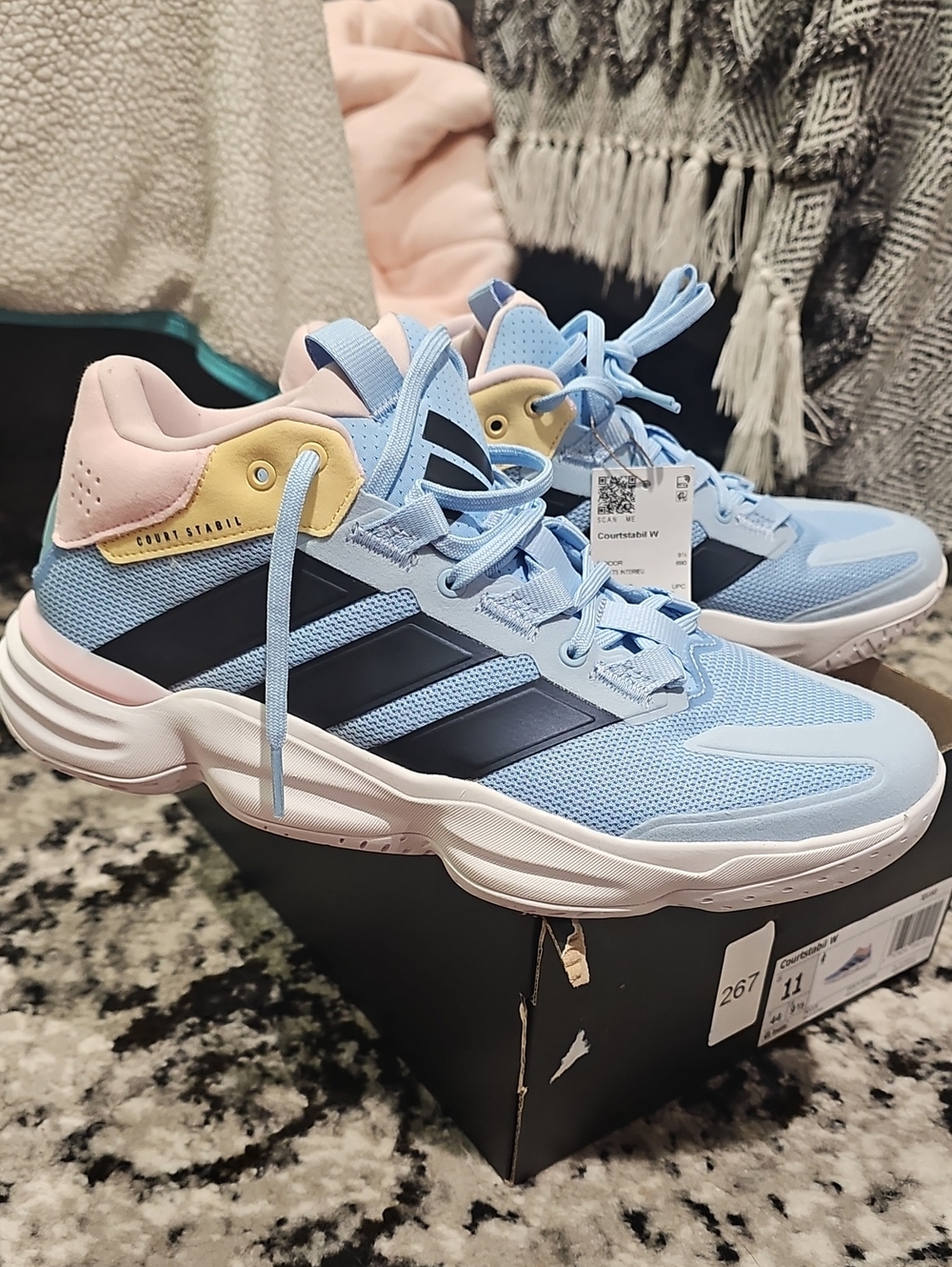 Adidas Womans Size 11 Courtstabil W.  NEW IN BOX